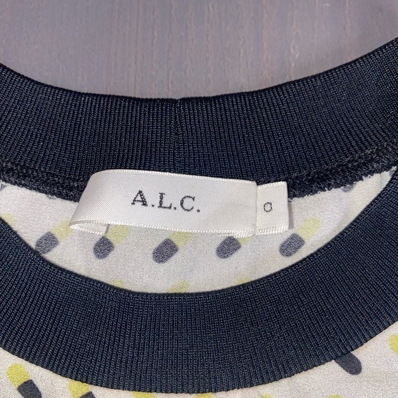 A.L.C. Silk Polkadot Printed Top - Picture 4 of 7